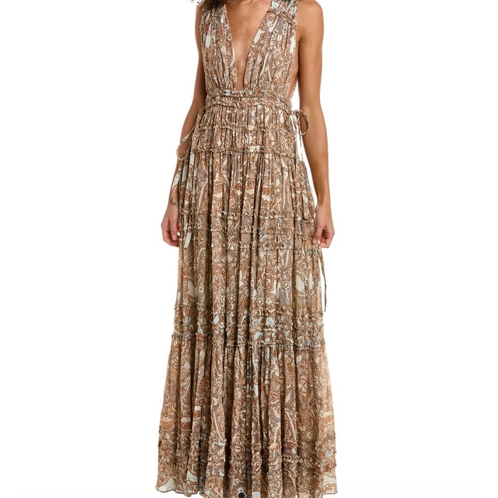 Fiona Tiered Chiffon Gown	
ULLA JOHNSON